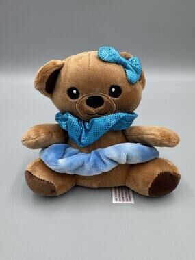 Linzy Brown‎ Bear Scrunchie Pals Teddy Bear Plush Small 5 Inch Stuffed Animal